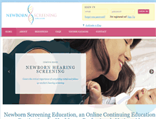 Tablet Screenshot of newbornscreeningeducation.org